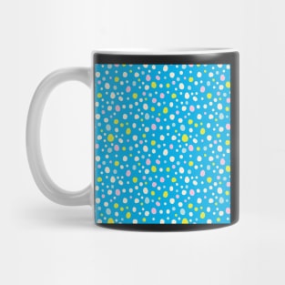 Bright Blue Polka Dots Mug